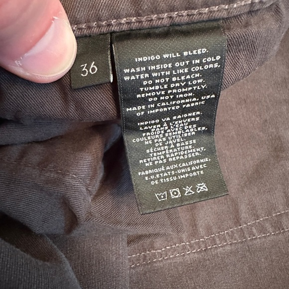 J Brand Kane Jeans Men’s 36x34 Industrial Tan Brown Slim Straight Fit Stretch - Picture 4 of 7